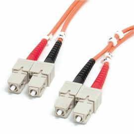 StarTech.com 2m Fiber Optic Cable - Multimode Duplex 62.5/125 - LSZH - SC/SC - OM1 - SC to SC Fiber Patch Cable