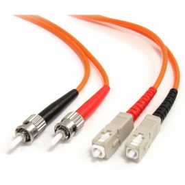 StarTech.com 3m Fiber Optic Cable - Multimode Duplex 62.5/125 - LSZH - ST /SC - OM1 - ST to SC Fiber Patch Cable