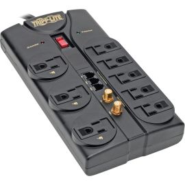 Tripp Lite Surge Protector Power Strip 120V 8 Outlet RJ11 Coax 8' Cord 2160 Joule