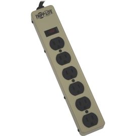 Tripp Lite Waber Industrial Power Strip Metal 6-Outlet 6 ft. (1.83 m) Cord