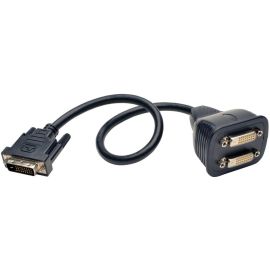 Tripp Lite 1' DVI-D Y Splitter Video Monitor Cable DVI Male / 2x Female 1'