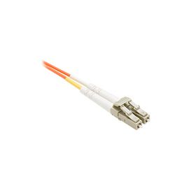 15 METER LC-ST OM2 1GIG FIBER OPTIC CABLE, ORANGE, OFNR, 50/125 FIBER, MULTIMODE