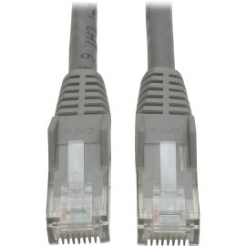 Tripp Lite 1ft Cat6 Gigabit Snagless Molded Patch Cable RJ45 M/M Gray 1'