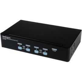 StarTech.com StarTech.com 4 Port Rack Mountable USB KVM Switch With Audio and USB 2.0 Hub - KVM / audio / USB switch - USB - 4 ports - Rack Mountable - 1 local user - 1U