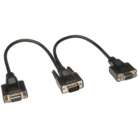 Tripp Lite 1' High Resolution VGA Monitor Y Splitter Cable HD15 to 2x HD15