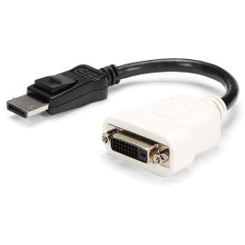 StarTech.com DisplayPort to DVI Adapter, DisplayPort to DVI-D Adapter/Video Converter 1080p, DP 1.2 to DVI Monitor, Latching DP Connector