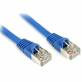 StarTech.com 3 ft Cat5e Blue Snagless Shielded RJ45 F/UTP Cat 5e Patch Cable - 3ft Patch Cord