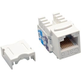 Tripp Lite Cat6 Cat5e 110 Style Punch down Keystone Jack RJ45 White TAA GSA