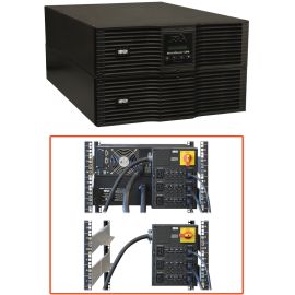 Tripp Lite UPS Smart Online 8000VA 7200W Rackmount 8kVA 208/240V 230V USB DB9 Manual Bypass Hot Swap C19 6URM