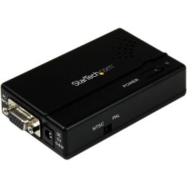 StarTech.com High Resolution VGA to Composite (RCA) or S-Video Converter - PC to TV