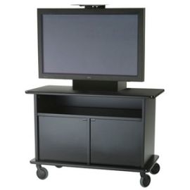 ClearOne Single Plasma Monitor Cart with Rack Rail