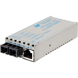 miConverter 10/100/1000 Gigabit Ethernet Fiber Media Converter RJ45 SC Single-Mode 80km