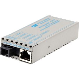 miConverter 10/100/1000 Gigabit Ethernet Single-Fiber Media Converter RJ45 SC Single-Mode BiDi 20km