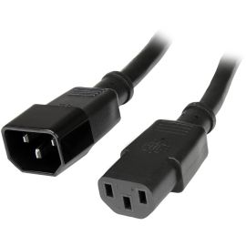 StarTech.com 10ft (3m) Power Extension Cord, C14 to C13, 10A 125V, 18AWG, Computer Power Cord Extension, Power Supply Extension Cable