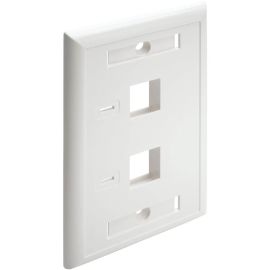 Tripp Lite 2-Port Dual Outlet RJ45 Universal Keystone Jack Face Plate TAA