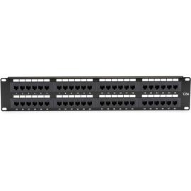 Black Box CAT5e Patch Panel, Punchdown - 2U, Unshielded, 48-Port