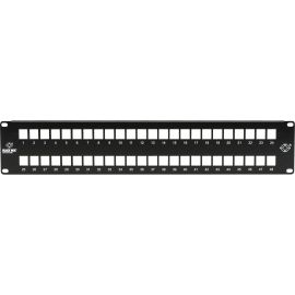 Black Box Multimedia Patch Panel - 2U, 48-Port