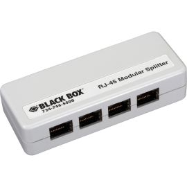 Black Box RJ45 Shielded Mod Splitter 1RJ45/4RJ45 A Pin