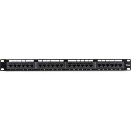 Black Box CAT5e Patch Panel, Punchdown - 1U, Unshielded, 24-Port