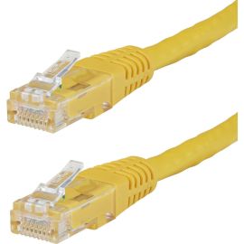 StarTech.com 8ft CAT6 Ethernet Cable - Yellow Molded Gigabit - 100W PoE UTP 650MHz - Category 6 Patch Cord UL Certified Wiring/TIA