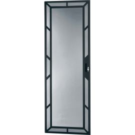 PLEXI VENTED FRONT DOOR, 44 RU DRK RACKS,STEEL WITH BLACK FINISH, VENTED PLEXI