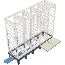 2BAY RISER BASE,42INCHDP DRK