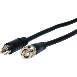 10FT BNC PLUG TO RCA PLUG VIDEO CABLE TRUE 75 OHM LIFETIME WARRANTY