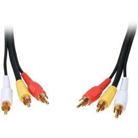 6FT 3 RCA TO 3 RCA VIDEO/AUDIO CABLE STANDARD SERIES LIFETIME WARR