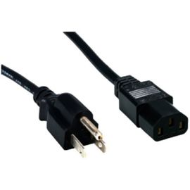 Comprehensive Standard PC Power Cord, NEMA 5-15P to IEC 60320-C13, 18/3 SVT, Black 25ft.