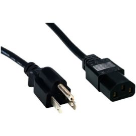 Comprehensive Standard PC Power Cord, NEMA 5-15P to IEC 60320-C13, 18/3 SVT, Black 15ft.