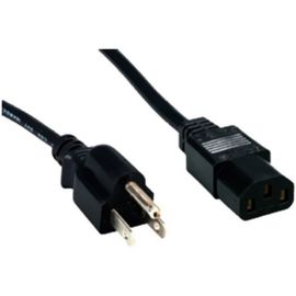 Comprehensive Standard PC Power Cord, NEMA 5-15P to IEC 60320-C13, 18/3 SVT, Black 6ft.