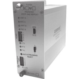 RS232/422 DB25 REPEATER 850 NM RTS/CTS TIMER/ANTI-STREAM MM 2 FIBR