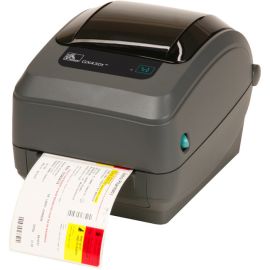 Zebra GX430t Desktop Direct Thermal/Thermal Transfer Printer - Monochrome - Label Print - Ethernet - USB - Serial - Parallel - With Cutter