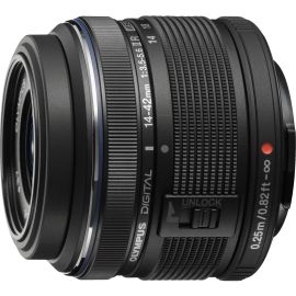 14-42MM LENS ONLY OM-SYSTEM IIR ZOOM BLACK M4/3 LENS F3.5-5.5