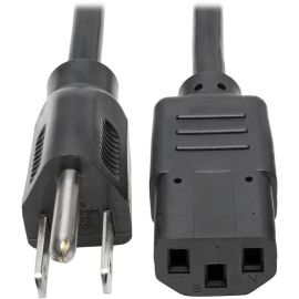 Tripp Lite Computer Power Extension Cord Adapter 10A 18AWG 5-15P to C13 10'