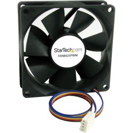 Star Tech.com 80x25mm Computer Case Fan with PWM - Pulse Width Modulation Connector