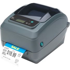 Zebra GX420t Desktop Thermal Transfer Printer - Monochrome - Label Print - USB - Serial - With Cutter