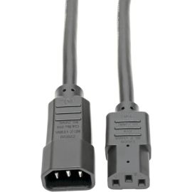 Tripp Lite 18in Power Cord Extension Cable C14 to C13 Heavy Duty 15A 14AWG 18