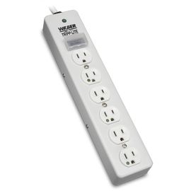 Tripp Lite Surge Protector Power Strip Medical Hospital RT Angle Plug 6 Outlet 6' Cord