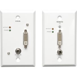 Tripp Lite DVI over Cat5/Cat6 Active Video Extender Wallplate Kit 1920 x 1080