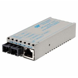 miConverter 10/100/1000 Gigabit Ethernet Fiber Media Converter RJ45 SC Multimode 550m