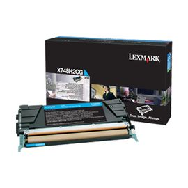 Lexmark High Yield Laser Toner Cartridge - Cyan - 1 Pack