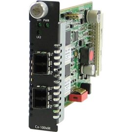 Perle CM-1000MM-M2LC2 - Gigabit Ethernet Fiber to Fiber Media Converter Managed Module