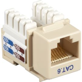 Black Box CAT6 Value Line Keystone Jack, Ivory, 10-Pack