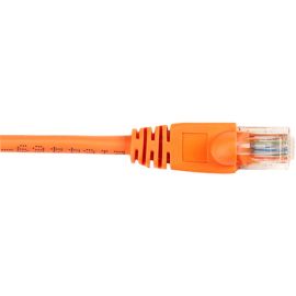 Black Box CAT6 Value Line Patch Cable, Stranded, Orange, 2-Ft. (0.6-m), 5-Pack