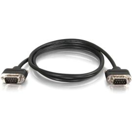 75FT SERIAL RS232 DB9 NULL MODEM CABLE WITH LOW PROFILE CONNECTORS M/M - IN-WALL