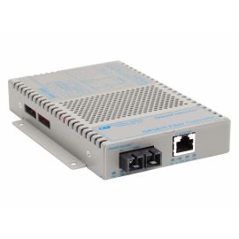 OmniConverter 10/100/1000 PoE Gigabit Ethernet Fiber Media Converter Switch RJ45 SC Multimode 550m