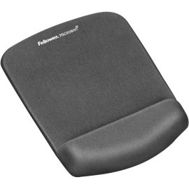 Fellowes PlushTouch Mouse Pad Wrist Rest with Microban - Graphite