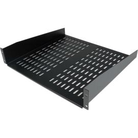 StarTech.com 2U 16in Universal Vented Rack Mount Cantilever Shelf - Fixed Server Rack Cabinet Shelf - 50lbs / 23kg