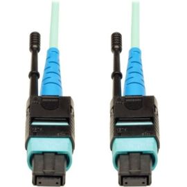 Tripp Lite 2M MTP / MPO Patch Cable 24 Fiber 100GbE Aqua OM3 Plenum 6ft 6' 2 Meter